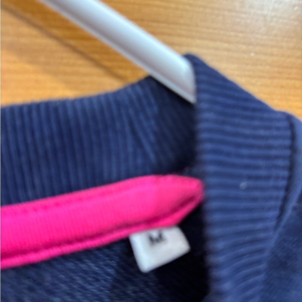 Jack & Jones Dark Blue Crewneck with Pink Logo - Picture 3 of 4